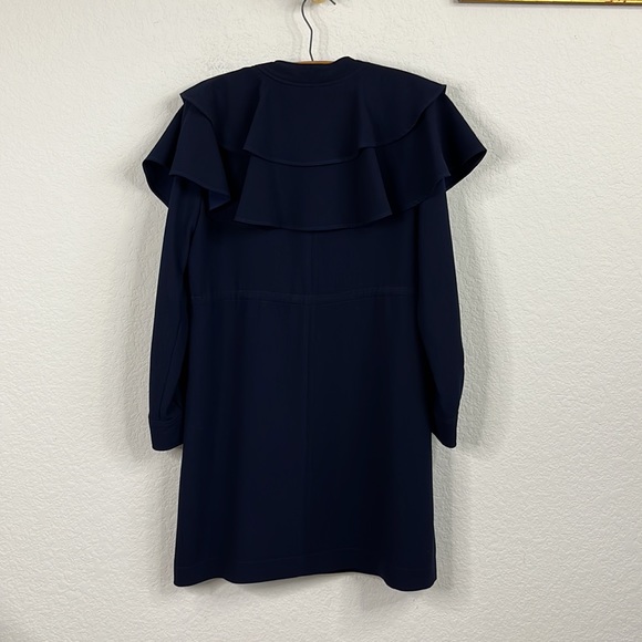 Sandro Wendy Ruffled Tie Front Minidress - Picture 6 of 11